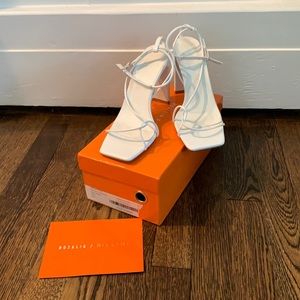 White Billini The Block Heel Size 7